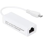 Pi Zero W Ethernet Micro USB Ethernet OTG Abs Shell Network Card Adapter Micro USB to Rj45 Ethernet Port for Zero 1.3 W Motherboard