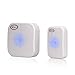 Wireless Doorbell with 1 Remote Button Operating at over 900-feet Range with over 36 Chimes, 4-Level Volume, No Batteries Required for Receiver (White) by Wizvv