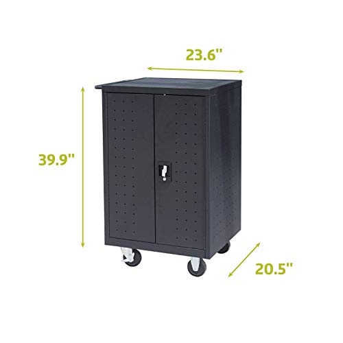 image for Pearington 12-Device Mobile Charging and Storage Cart for iPads, Table