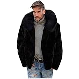 MOKIWI Men Thermal Faux Fur Coat Fleece Super Warm