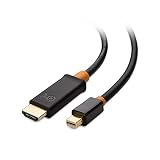 Cable Matters 4K Mini DisplayPort to HDMI Adapter Cable in Black 10 Feet - Thunderbolt and Thunderbolt 2 Port Compatible