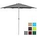 Best Choice Products 9ft Outdoor Aluminum Polyester Market Patio Umbrella w/Crank Tilt Adjustment - Gray