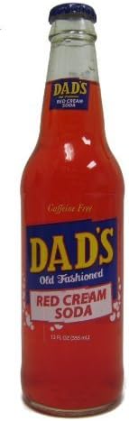(Retro) Dad's Red Cream Soda with Real Cane Sugar 12 Pack by Orca Beverage