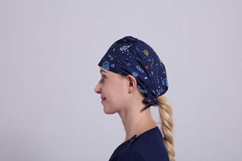 Zaqzeq Adjustable Surgical Cap Scrub Hat Medical Doctor Nurse Sweat Absorption Woman/Man (color01)