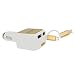 Goldflower Car Charger (24W/4.8A 2 Ports)with Retractable cord 2 in 1 Charging Connector for iPhone 6S/ 6s Plus, iPad Air 2 / mini 3, Galaxy S6 / S6 Edge and More (White-gold)