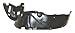 OE Replacement Honda CR-V Front Driver Side Fender Inner Panel (Partslink Number HO1248105)