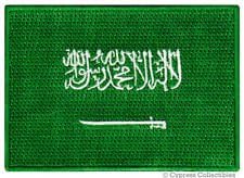 SAUDI ARABIA FLAG embroidered iron-on PATCH ARABIAN MUSLIM MECCA MEDINA ARAB new