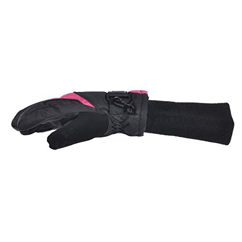 SnowStoppers Waterproof Ski & Snowboard Winter Kids Gloves (XX-Small Ages 3-5, Fuschia)