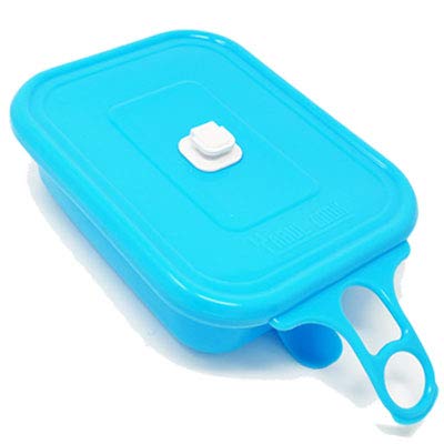 Yabul Flameless Camping Cooker Kit - No Fire No Stove Heat MRE Ready to Eat Meals and Warm Foods Fast, Collapsible in Backpack, Essential Gear for Outdoor Recreation, Survival, Emergency - Sky Blue