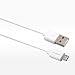 HomeSpot Short Android Phone Charger 6-Inch [4 Pack] Tangle-Free USB Cable forAndroid Charging Cable for Galaxy S7/S6, Sony, Motorola - White