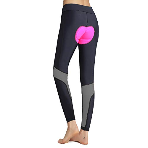 image for BELE ROY Womens Cycling Pants Padded Long Bike Bicycle Tights Capri Pa
