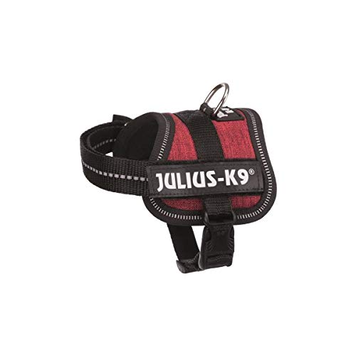 K9 Powergeschirr, Groesse: 3XS/Baby 1, Burgundy Sackstoff