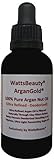 Latest Watts Beauty Ultra ArganGold 100% Certified Pure Argan Oil - Multi-use for Face, Hair, Nails & Body - Naturally Clay Filtered and Vacuum Deodorized Argan Oil - Perfect for Frizz Free Hair, Dry, Dull or Aging Skin, Face Moisturizer, Dry Cuticles, Rough Heels, Delicate Eye Area, Makeup Remover & Much More