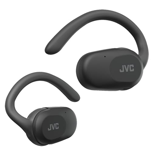 Auriculares Inalámbricos Bluetooth | 26h de Batería y Carga Rápida | Oido Abierto | Ligeros y Resistentes a Salpicaduras | Ideales para el Deporte y Control Táctil - HA-NP40T (Negro)