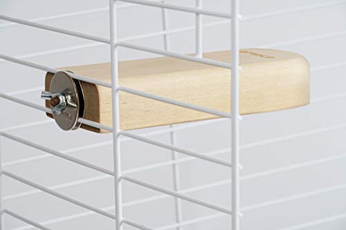 andwe Bird Perches Wooden Stand Platform Climbing Ledge for Parrot Parakeet Chinchilla - Pet Birds Cage Toys Small Animals Habitats Accessories