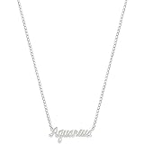 Nickel Free Mystical Sun Sign Horoscope Zodiac Nameplate Necklace, USA!