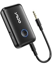 YMOO Bluetooth 5.3 Transmitter Receiver, 2-in-1 Wireless Bluetooth Adapter,3.5mm Low Latency Audio Adapter,Bluetooth Transmitter for Tv to Headphones,for Car/PC/Airplane/Home Stereo System,15H