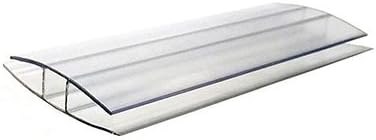GT4 8MM x 8 FT Polycarbonate Plastic 'H' Profile (5 Pack)