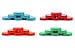 Cornucopia Colored Plastic Mason Jar Lids (Wide Mouth, 24-Pack, Unlined); Multicolored Economy Bundle of Large Mason Jar Caps 86-450 Size, BPA-Free