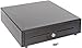 APG Standard- Duty 16” Electronic Point of Sale Cash Drawer | Vasario Series VB320-BL1616-B10 | Printer Compatible | Plastic Till with 5 Bill/ 8 Coin Compartments | Black