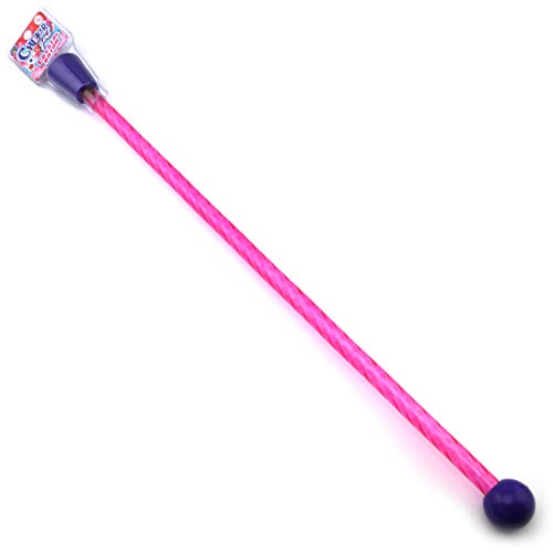 24" Long Cheerleader Baton Sticks Crystal Baton Twirler for Girls Cheerleading Practice Games Toy with 2 GosuToys Stickers (Assorted Colors)