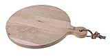 Premium Mango Wood Circular Pizza Cutting Board - 15