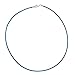 Sterling Silver 1.8mm Fine Sky Blue Leather Cord Necklace