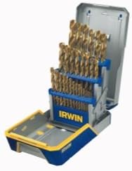 HAN3018003 Hanson 29 Piece Titanium Metal Index Drill Bit Set