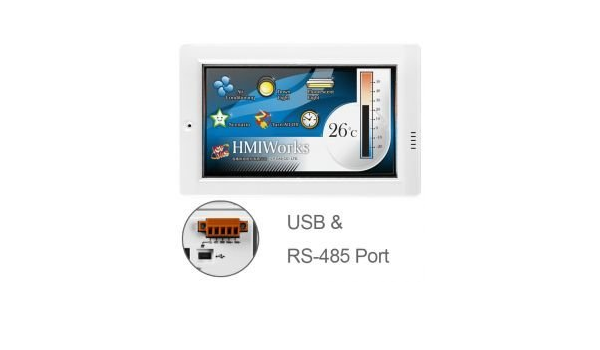 Amazon Com Icp Das Tpd 430 H Touch Screen Plc Controller With 4 3 High Resolution Screen Rs 485 And Usb Ports Real Time Clock For Home And Building Automation Electronics