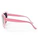 Gyaya Neon Colors Party Favor Heart Shape Sunglasses (6 Pack Rainbow Set) (Pink)