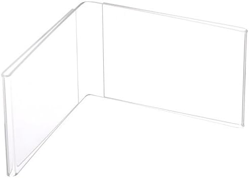 Azar Displays 107727 6" W x 4" H Horizontal Dual Frame Sign Holder (10 Pack)