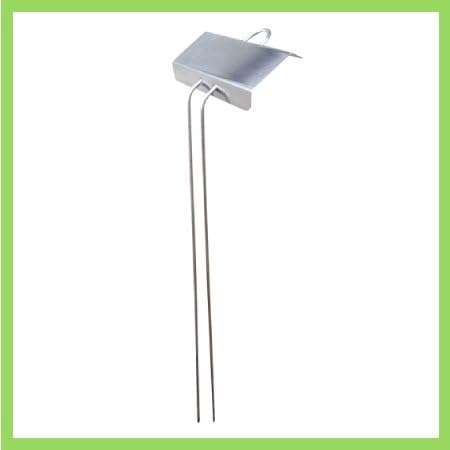 Galvanized Steel Plant Marker with Stainless Steel Plate, 10" E Style, 25 Piece Bundle