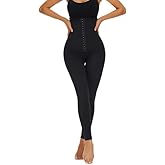 eumygrl High Waist Corset Legging for Women - Butt Lifter Tummy Control Shaping Sport Tights Waist Trainer
