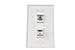 RiteAV - 1 Coax F Type and 1 Cat5e Ethernet Port Wall Plate White