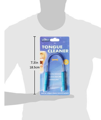 Genkent Tongue Scraper Cleaner Stainless Steel Tongue Sweeper,Remove Oral Bacteria and Bad Breath,2-Pack - Thumbnail 5