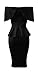 Ybenlow Women's Off Shoulder Peplum Bodycon Party Dress