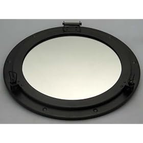 Nagina International 14" Nautical Ship Porthole Mirror with Iron Antique Finish 31E62fsxIqL