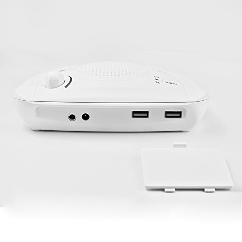 White Noise Sound Machine, Sleep Relax Sound Machine with 8 Soothing Nature Sounds,Ocean,Wave,Rain,Forest Sound,3 Auto-Off Timer Option,Battery Or Adapter Operated-White