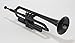 pBone Jiggs pTrumpet Plastic Trumpet w/Gig Bag and 3C and 5C Mouthpieces, Black, (PTRUMPET1BLK)