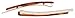 France Luxe Bobby Pin Pair on Gold Wire - Tortoise