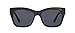 Peepers by PeeperSpecs Women's Shine On Sun Square Sunglasses, Black-Polarized, No Correction, 53 + 0