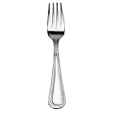 New Star Foodservice 58499 Bead Pattern, 18/0 Stainless Steel, Salad Fork, 6.6-Inch, Set of 36
