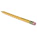 Dixon Ticonderoga Groove Triangular Woodcase Pencils, No. 2 HB, Pack of 10, Yellow (13058)