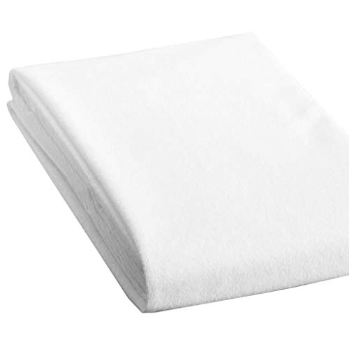 XGao Quilted Fitted Mattress Pad Waterproof Breathable Sheet Mattress Protector with Super Absorbent Fill Layer 100% Soft Cotton Blend Cover Surface, Non Slip Incontinence Bed Pads (27.6 x 55.1 inch)