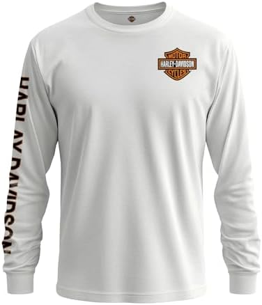 Amazon.com: Harley-Davidson Long Sleeve Performance Button Front Shirt,  White. 99016-15VM (5X-Large) : Automotive
