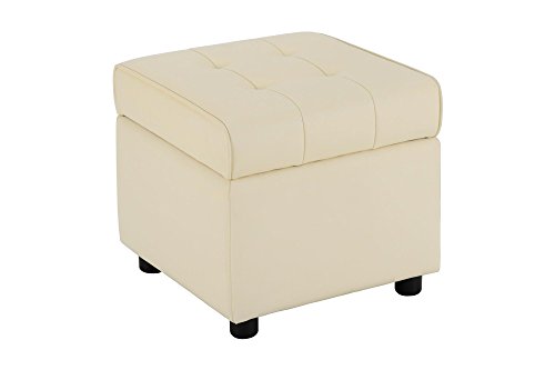 Dhp emily square storage ottoman, modern look with tuft…