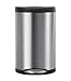 simplehuman Semi-Round Step Trash Can, Stainless Steel, Plastic Lid, 40 L / 10.5 Gal