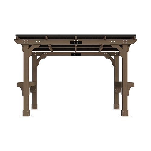 MUPATER 8' x 10' Cedar Wood Grill Gazebo Review: Permanent BBQ Shelter with Steel Roof image 22