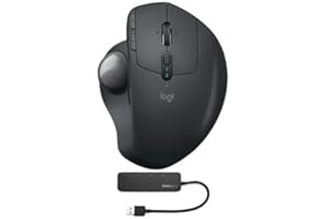 Logitech MX Ergo Plus Advanced Wireless Trackball Bundle with 4-Port 3.0 USB (2 Items)