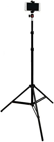 iShot Pro SecureGRIP Metal iPhone Universal Smartphone Tripod Mount and Stand Bundle Kit - Complete Kit Includes: SecureGRIP Smartphone Mount + Tripod Stand w/ Bag + 360° Locking Swivel Ball Head